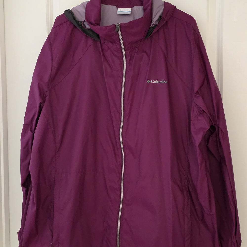 Columbia Purple Magenta Windbreaker Jacket